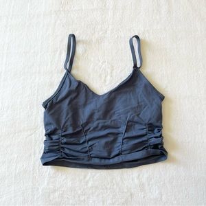 Free People Good Karma Ruched Crop Tank